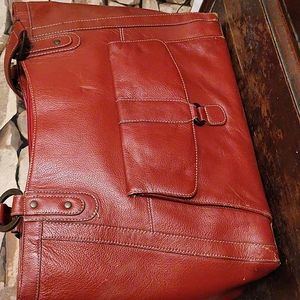 Heritage travel wear, red/brown, large handbag
